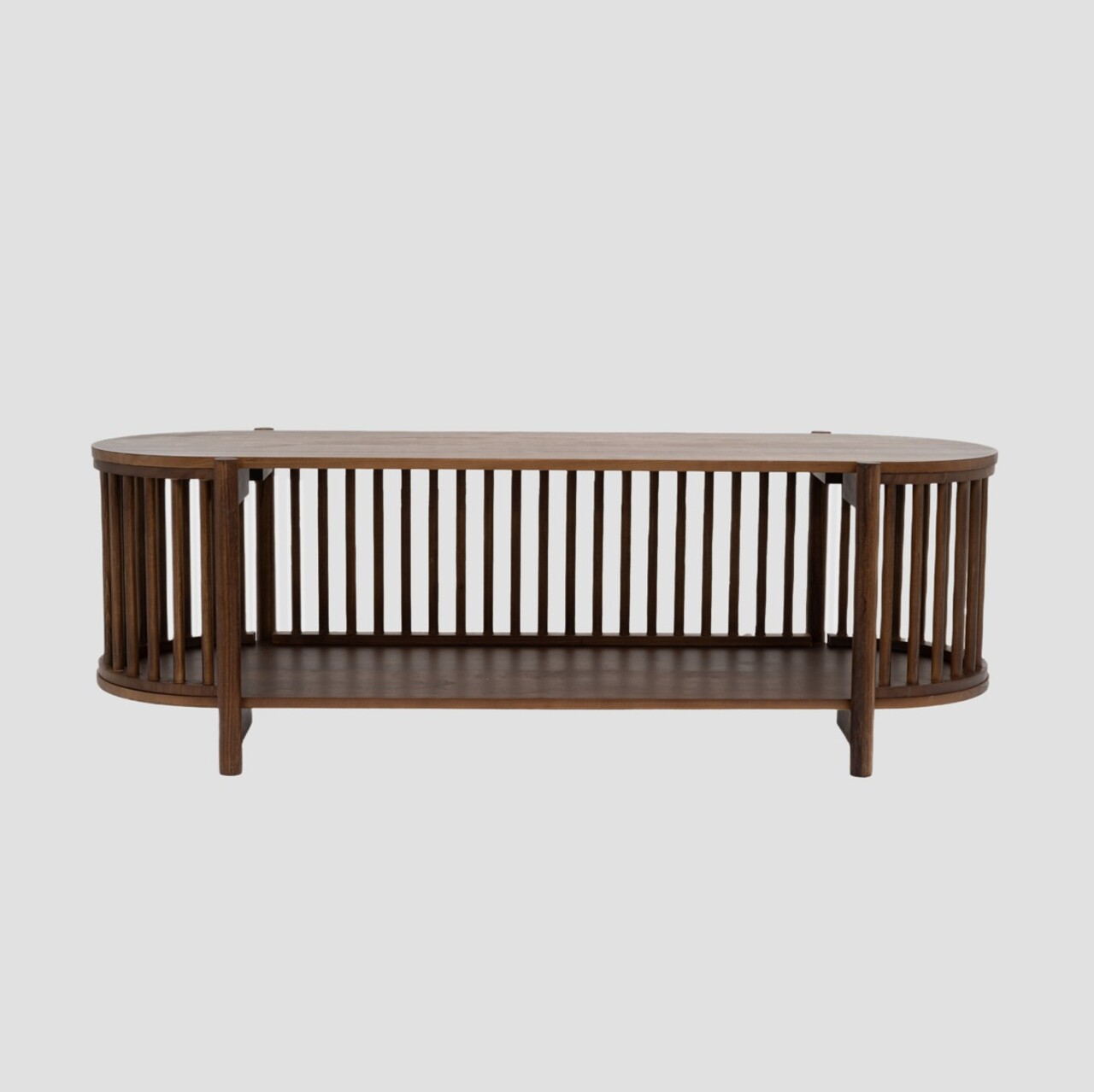 Comoda TV Vox, Homla, 120x40x40 cm, lemn, maro - imagine 4